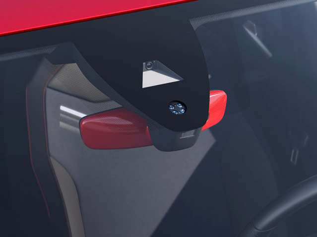 Revestimento retrovisor interior Desire Red (standard)